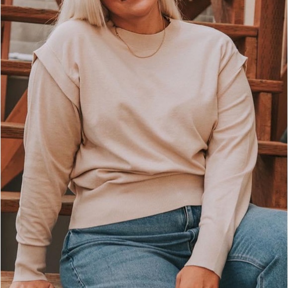 NWT Champagne Harper Sweater Item#20 - Picture 2 of 6